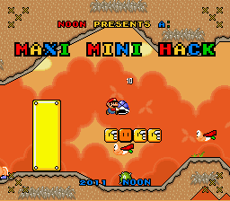 A Maxi Mini Hack Title Screen